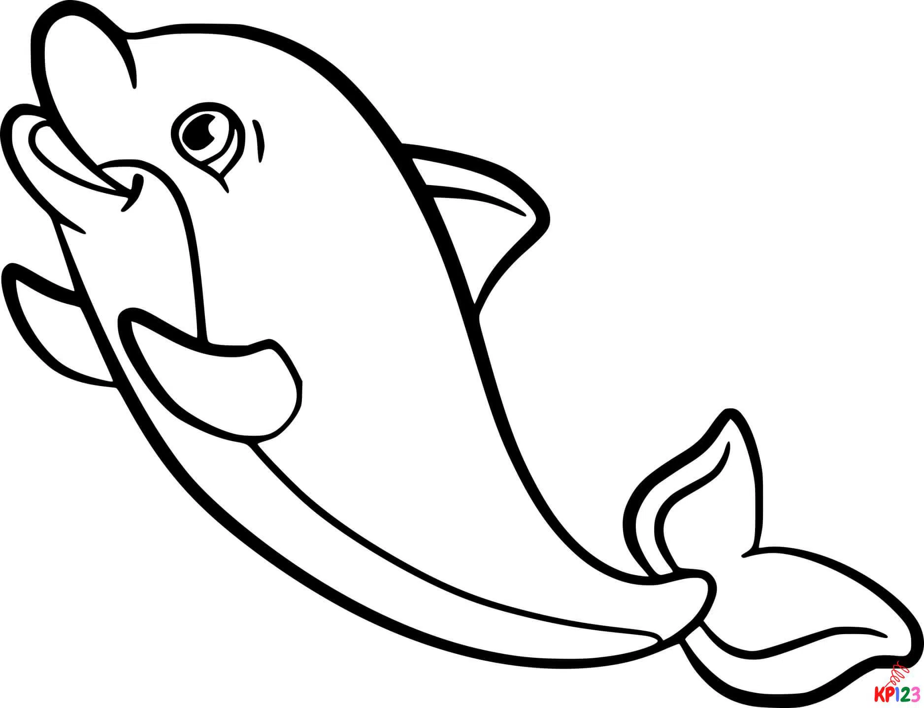 Dolfijn Kleurplaten (3)