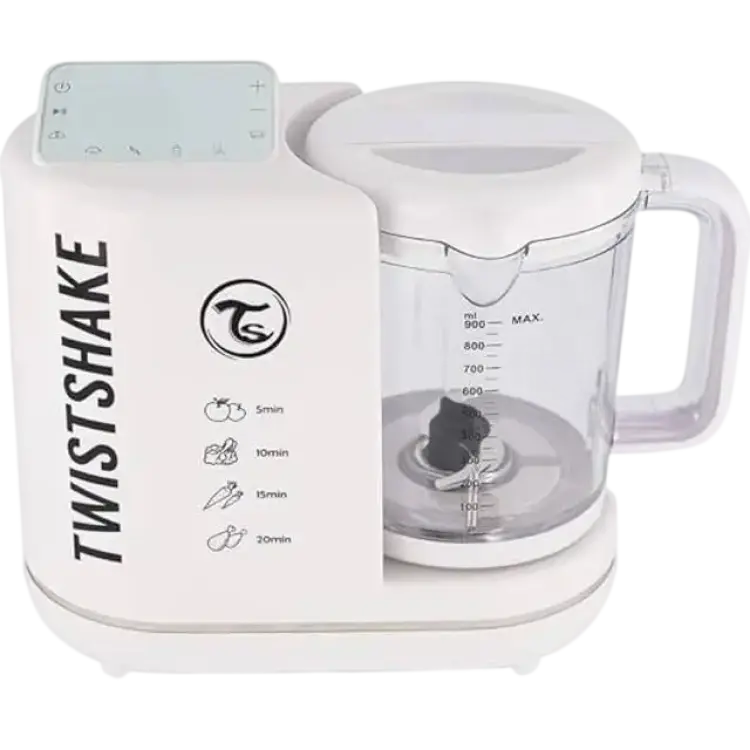 Twistshake 6-i-1 Barnmatsberedare Vit