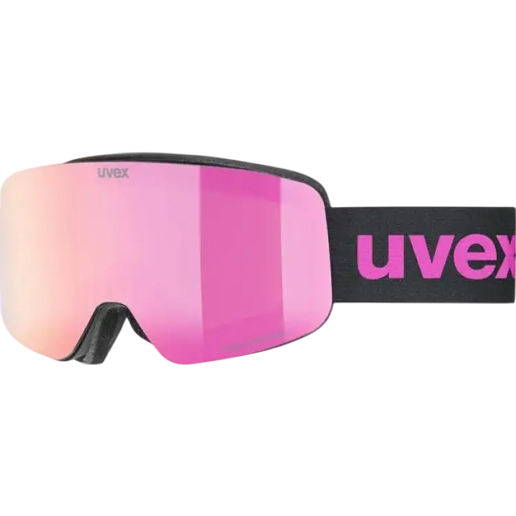Uvex pwdr FM, Skidglasögon, Junior, Svart/Rosa (Onesize)