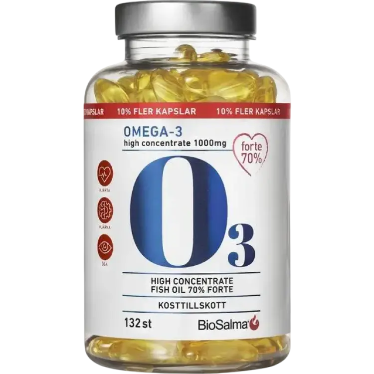 BioSalma Omega-3 Forte 70% 1000mg 132 st