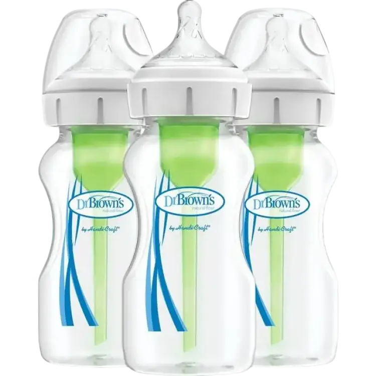 Dr. Brown's Options + Wide Neck Baby Bottle 270ml 3-pack