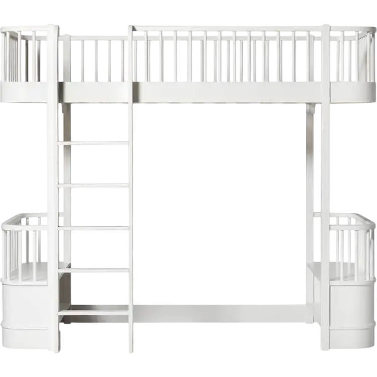 Oliver Furniture Wood Loftsäng 90x200cm Vit - Barnsängar Björk