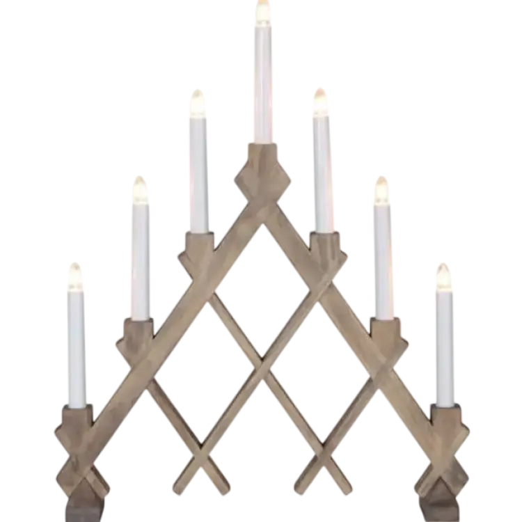 Star Trading Rut Brun Adventsljusstake 43cm