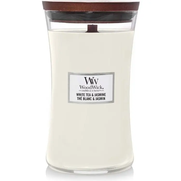 Woodwick White Tea & Jasmine Doftljus 609g