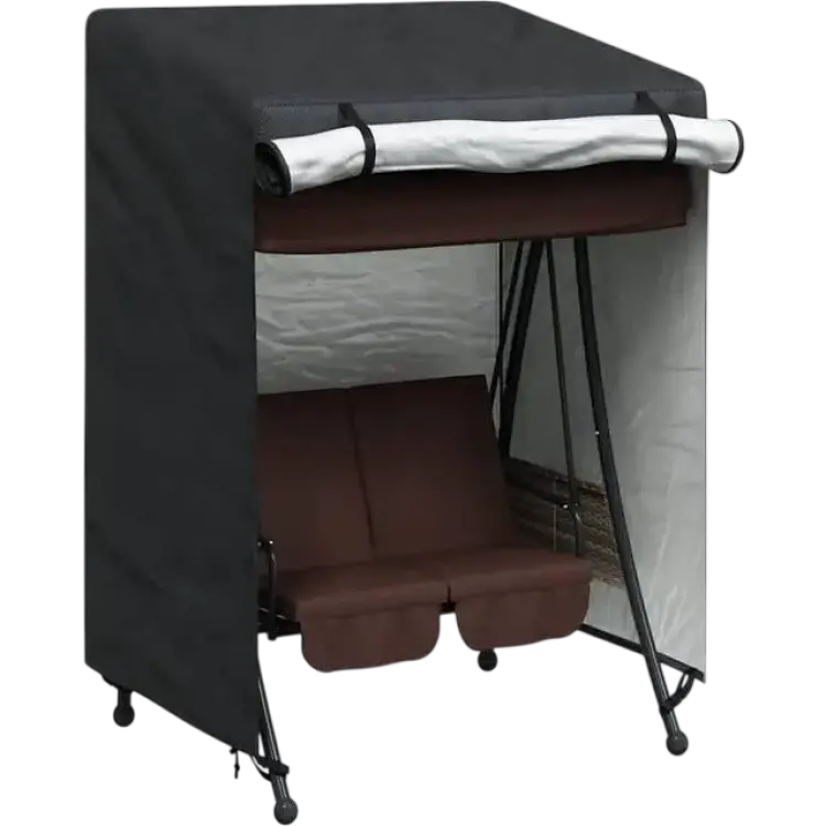 vidaXL Skydd för Utomhusgunga Svart 120 x 90 x 155 cm