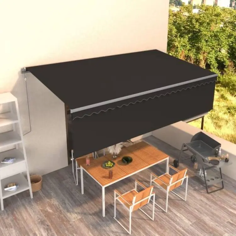 vidaXL Automatiserad markis 5x3m