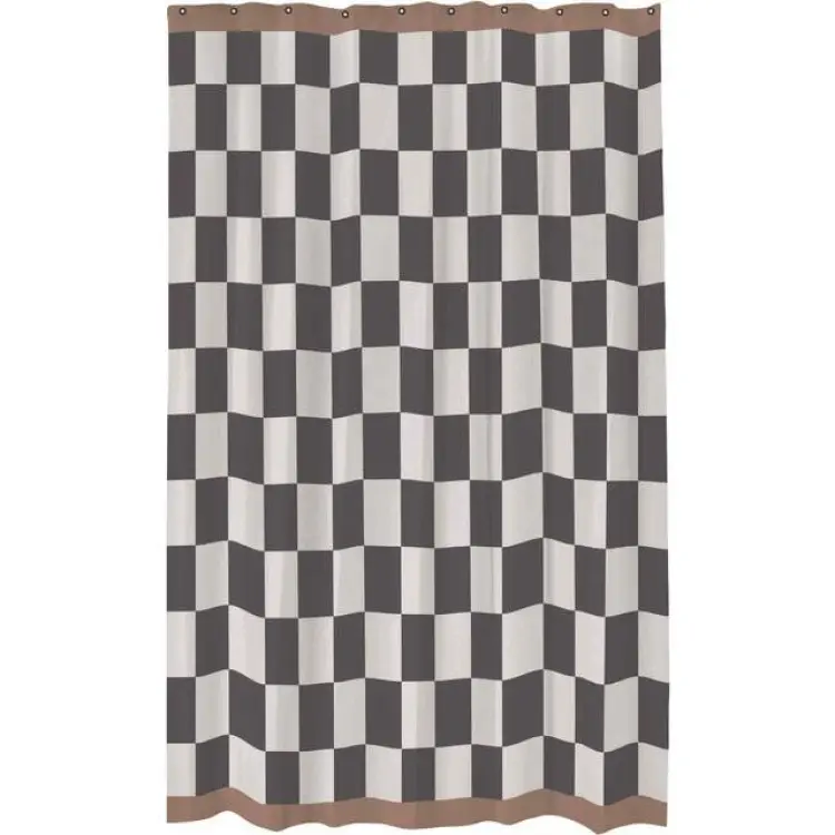 Mette Ditmer Retro Duschdraperi 150 x 200 cm Mörkgrå