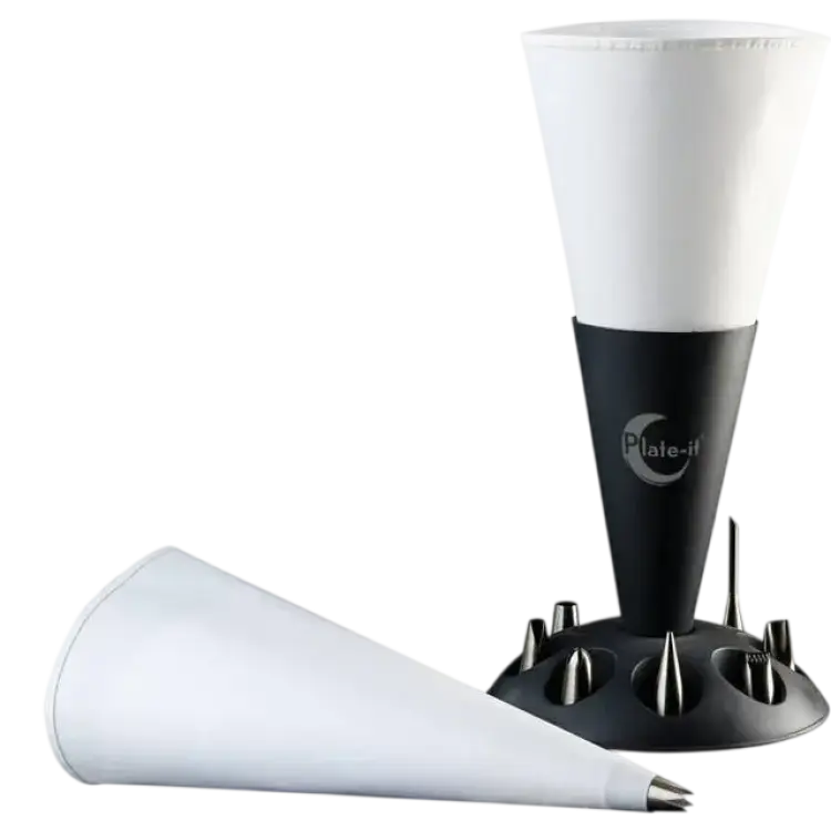 Plate-It Spritspåse i Ställ med Tyllar 11 Delar Spritsset