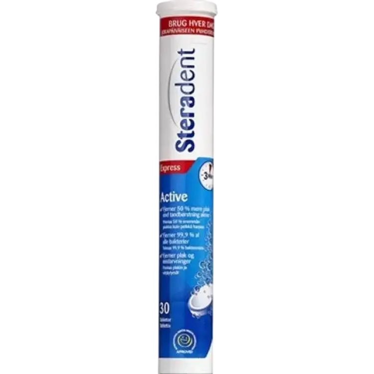Steradent Active Plus Denture Tablets 30-pack