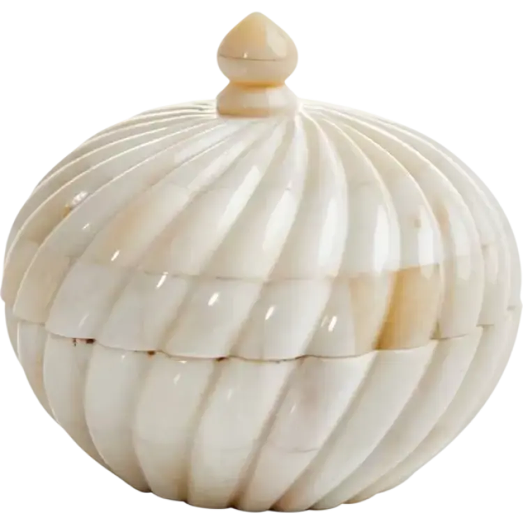 Newport Maregio Dekorationsask Vit 6x7.5 cm Ask