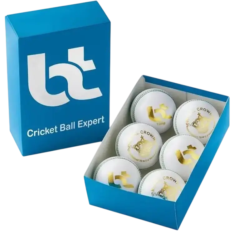 BT Cricket Ball Expert White 156g Cricket Balls 6-pack