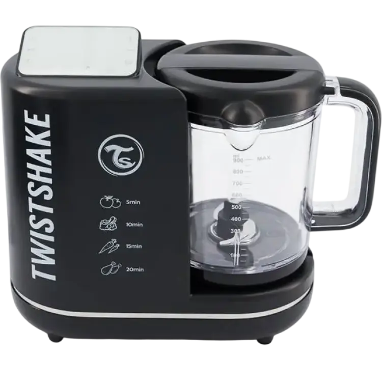 Twistshake 6-in-1 Baby Food Processor Black