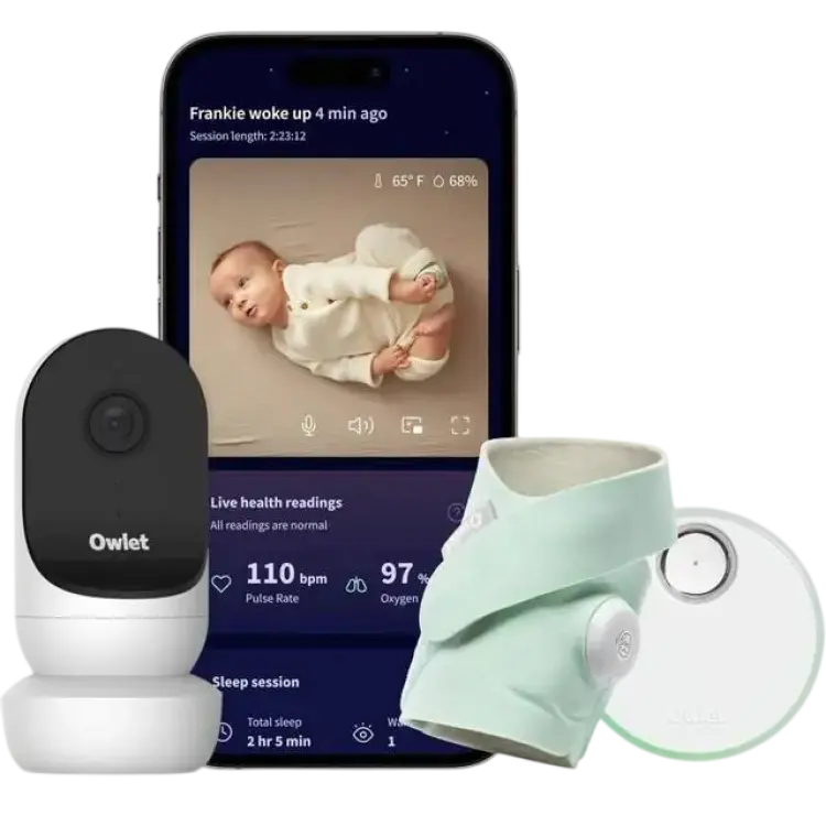 Owlet Dream Sock Mint Cam 2