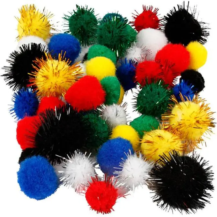 Creativ Company Pompoms 15-20 mm Mixade färger 48 st