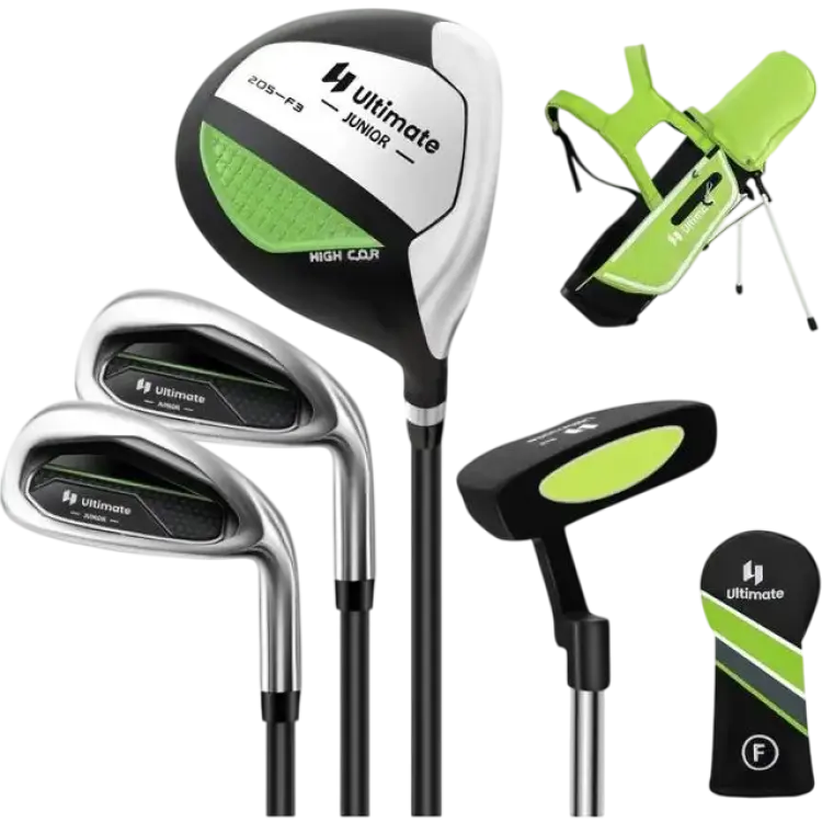 Cwy 4-Delat Barngolfklubbset Med Golfbag Och Regnskydd