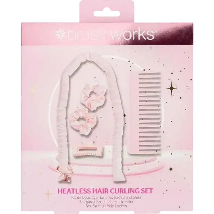Brushworks Heatless Hair Curling Set