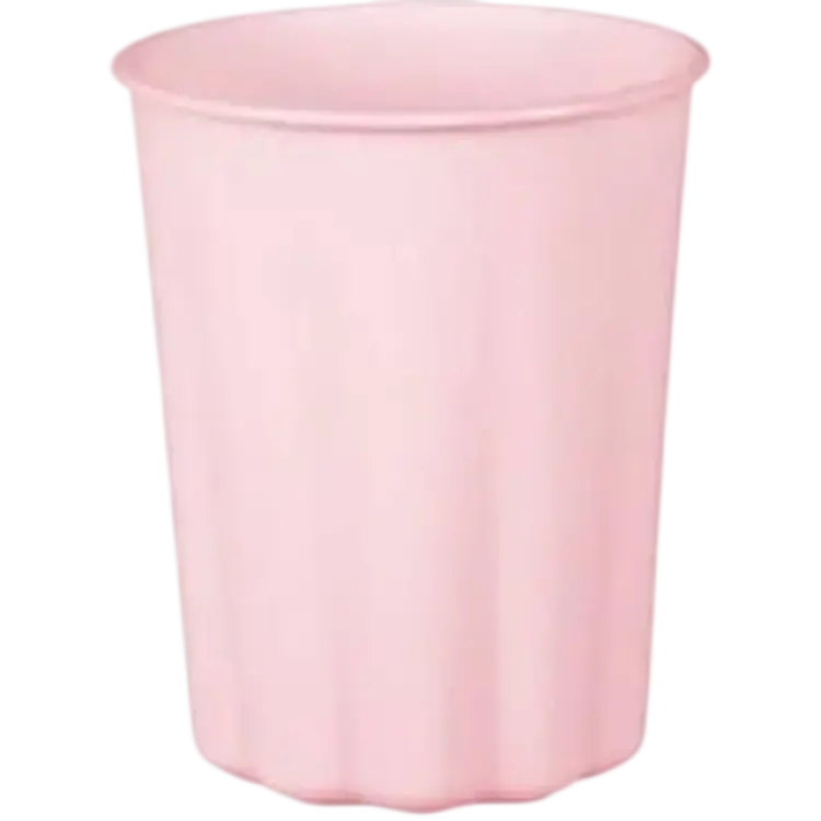 PartyDeco Plastmuggar Pastellrosa 220 ml 4 pack