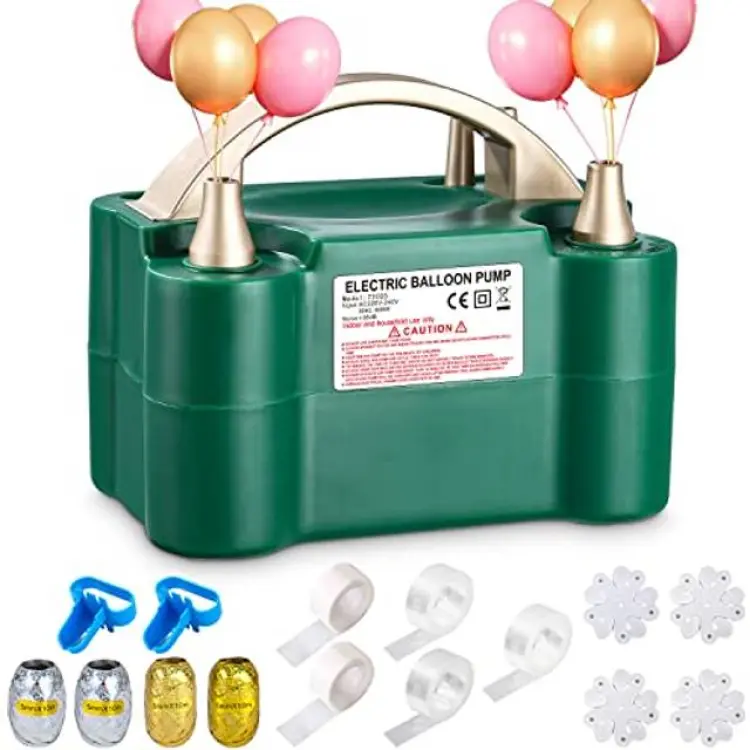 Elektrisk Luftballongpump 600 W Dubbelmunstycke