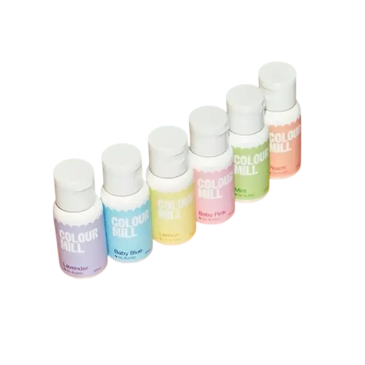 Colour Mill Pastel Oil Based Food Colouring Set 6x20ml Livsmedelsfärg Hushållsfärg