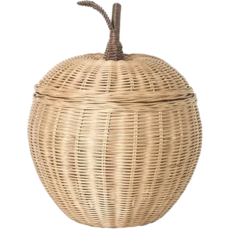 ferm LIVING Äpple Flätad Förvaringskorg Stor
