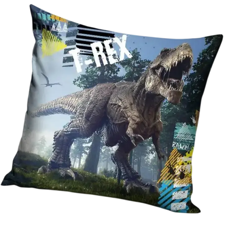 MCU T-Rex Dinosaur Cushion Cover with Zipper 40x40cm