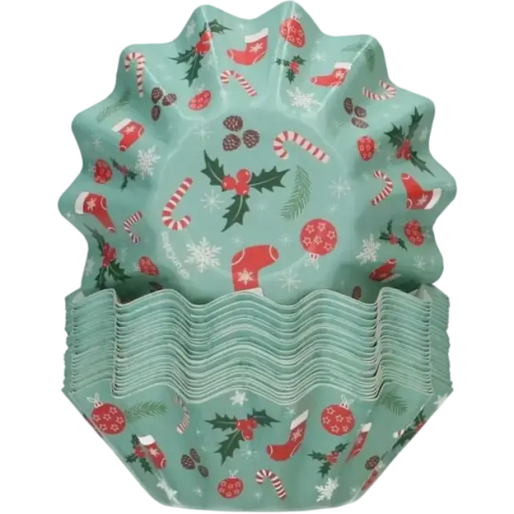 Funcakes Bloom Christmas Muffinsforme 48 Stk Cupcakeform