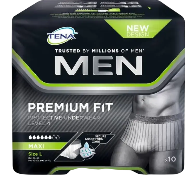 TENA Men Premium Fit Level 4 Pants L 10-pack