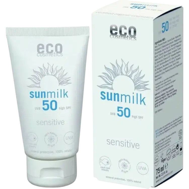 Eco Cosmetics Sun Milk Sensitive SPF50 75ml