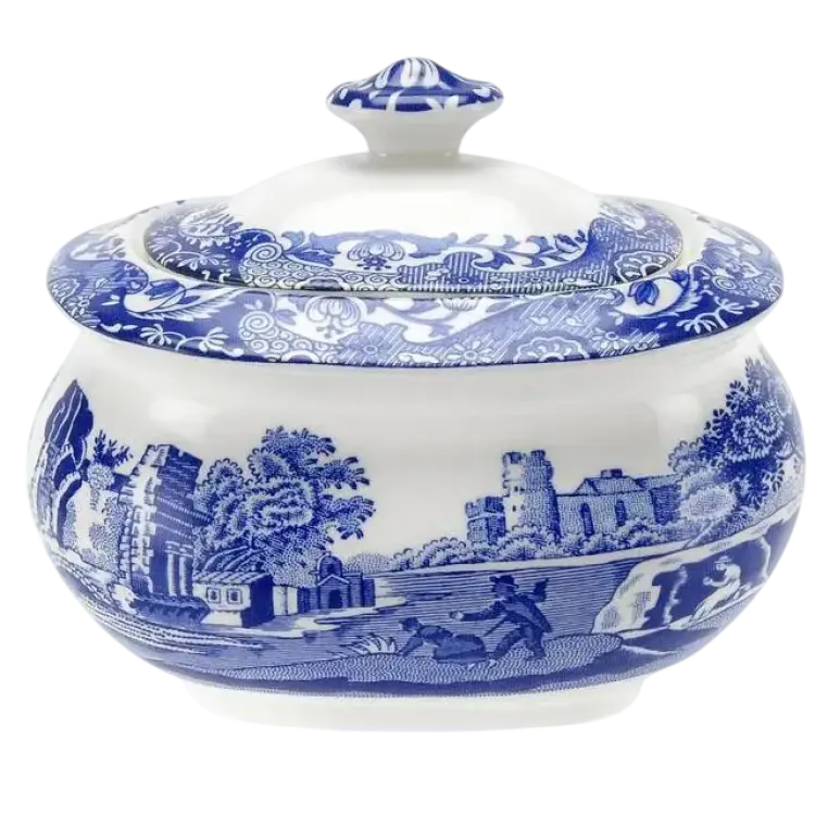 Spode Blue Italian Sockerskål 25cl