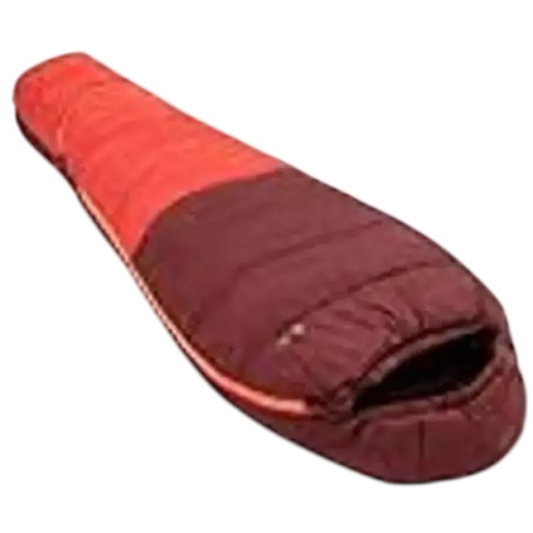Vaude Unisex ungdom Alpli justerbar 400 II SYN sovsäck, mörk körsbär, vänster