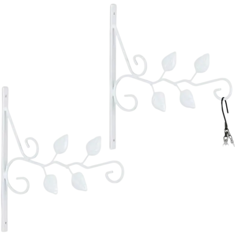 Northix Set Med 2 Hängande Korgfästen Blad