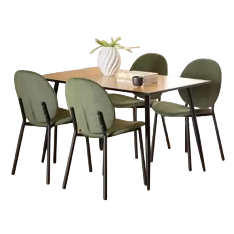 Finola Matgrupp 120 cm 4 St Toroni Matstolar Bordsgrupp