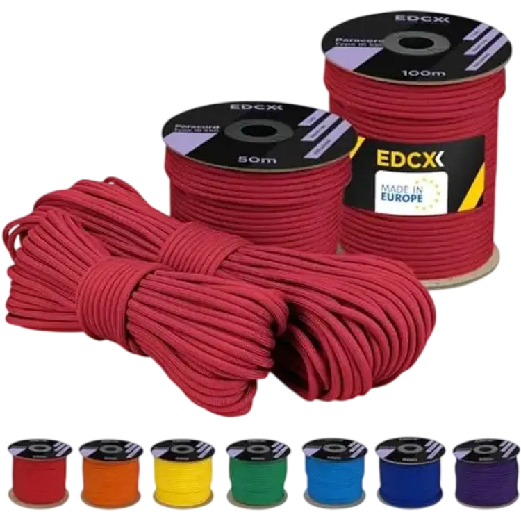 EDCX 4 mm Polyester Paracord 550 Typ III Fillscreen Lid