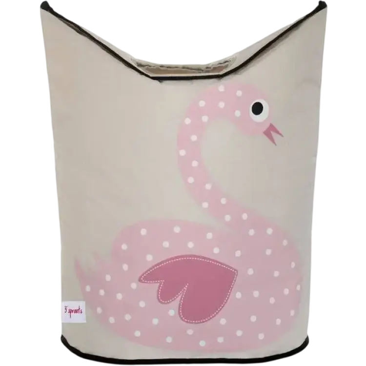 3 Sprouts Tvättkorg Swan