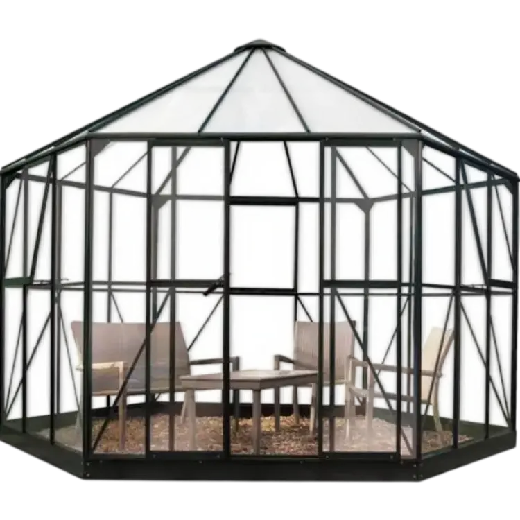 Halls Greenhouses Atrium 9m² Aluminium Glas