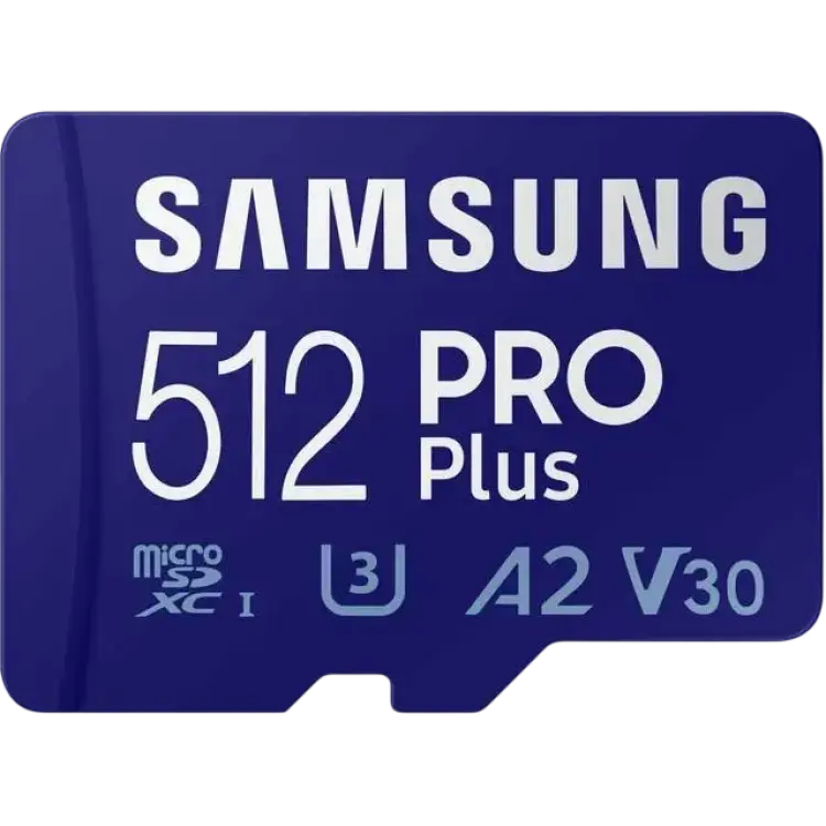 Samsung PRO Plus microSD Class 10/UHS-I (U3) V30 180/130MB/s 512GB