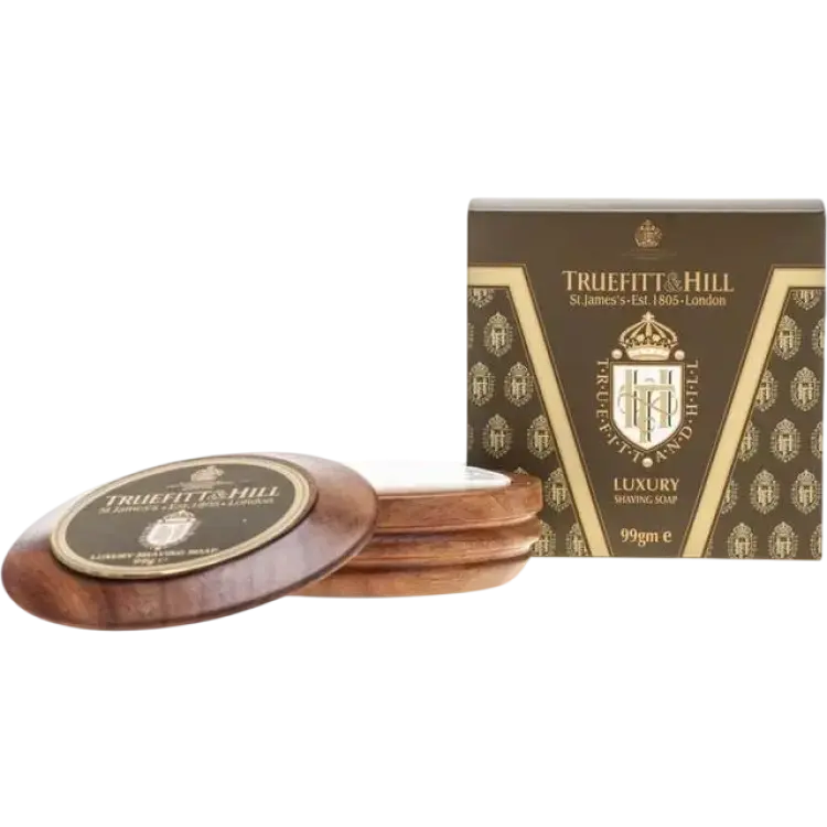 Truefitt & Hill Luxury Shaving Soap Wooden Bowl 9g