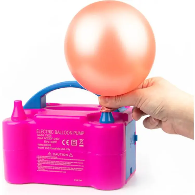 Balloon Pumps Electric Double Nozzle Pink