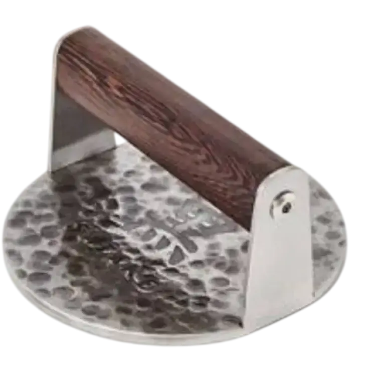 Satake Kuro Smash Burger Press 14 cm Brun Rostfri Hamburgerpress