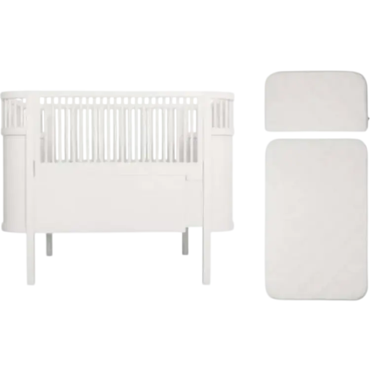 Sebra Växasäng Baby & Junior inkl madrass 70x115cm