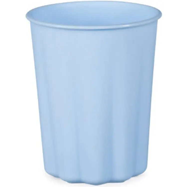 PartyDeco Frill Återanvändbara Plastmuggar Ljusblå 220 ml 4-pack