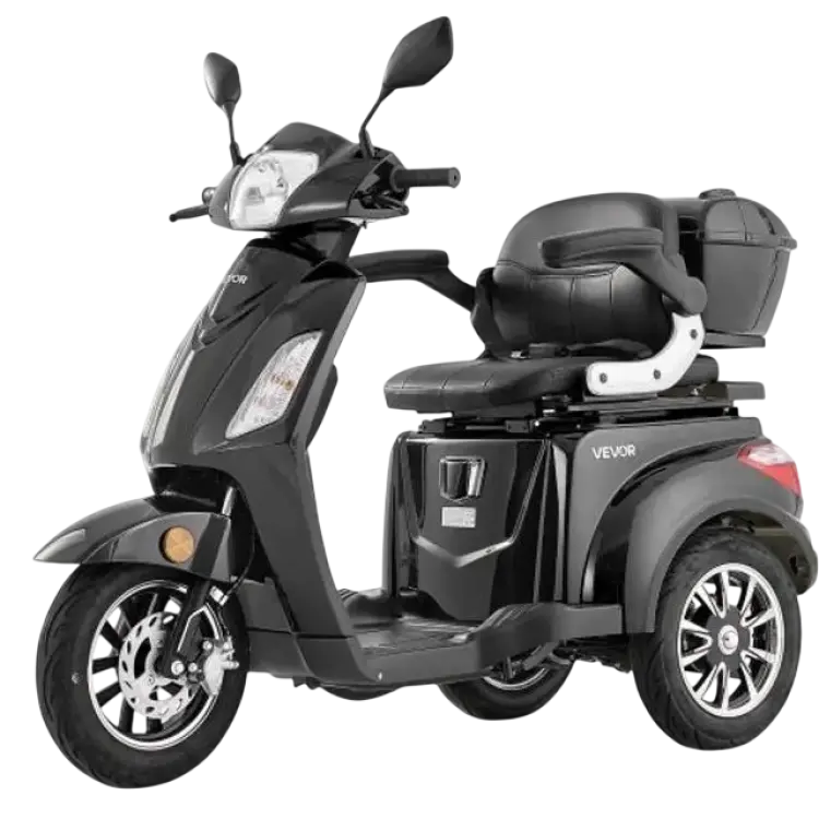 VEVOR 3-Hjuliga Mobilitetsskotrar 225 Kg Kapacitet