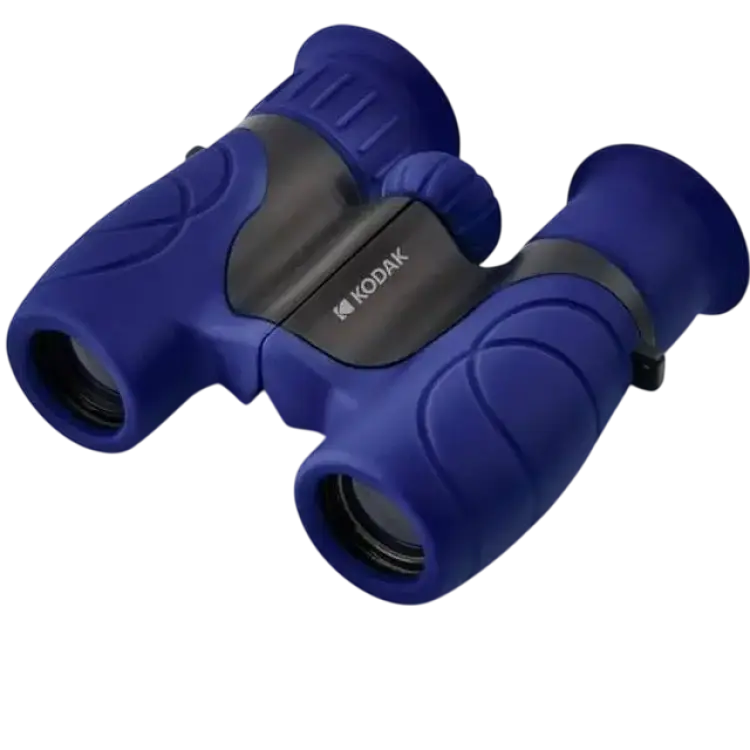 Kodak Barnkikare BCS100 kompakt kikare för barn, mjukt gummi, 8X stor blå