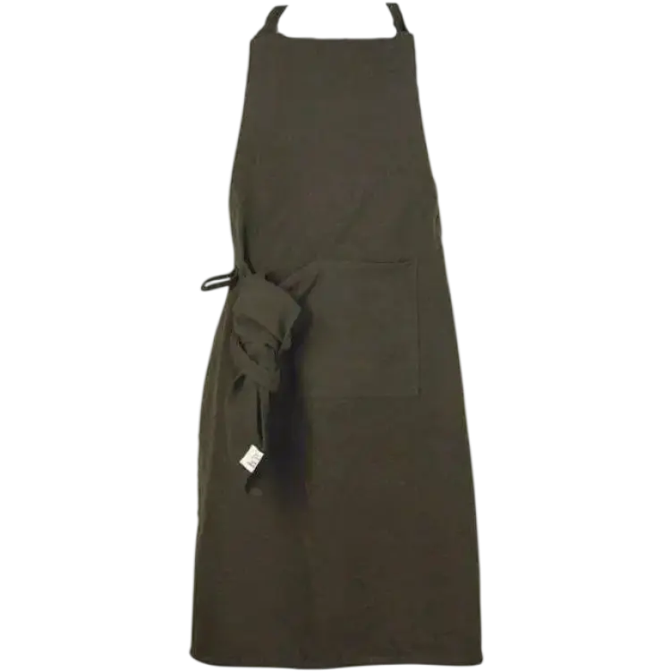 Fondaco Vide Förkläde Beige, Grön, Svart (90x63cm)