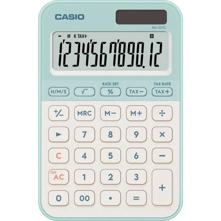 Casio Neu Bordsräknare Ljusgrön
