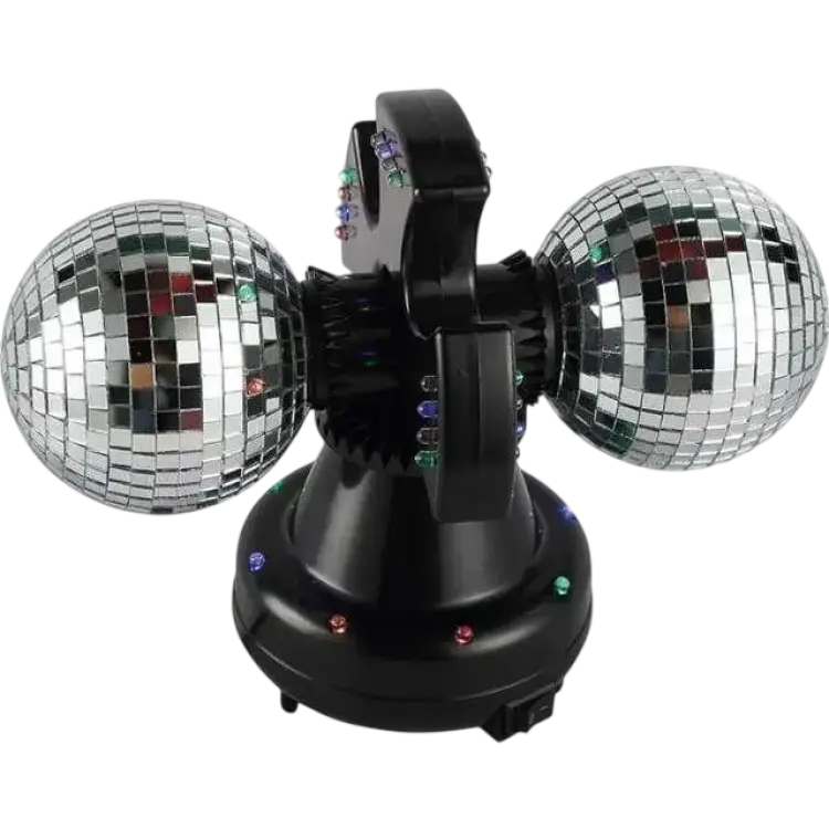 Music Twin Disco Ball with Mirrors