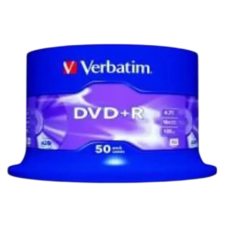 Verbatim DVD+R 4.7GB 16x Spindle 50-Pack