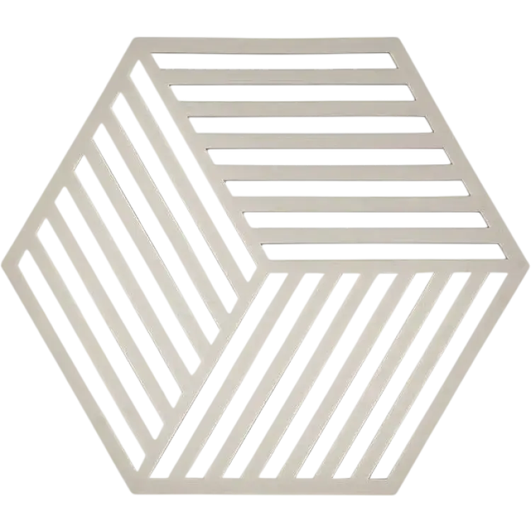 Zone Denmark Bordsunderlägg Warm Grey Hexag Grytunderlägg