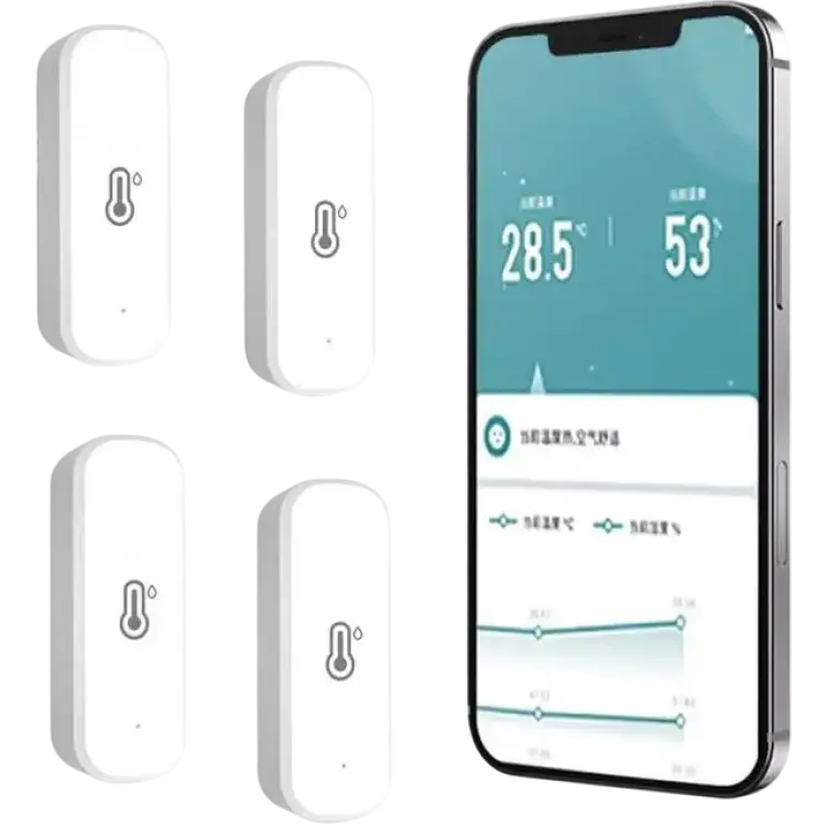 Armyjy Tuya WiFi Hygrometer Thermometer Sensor 4-pack