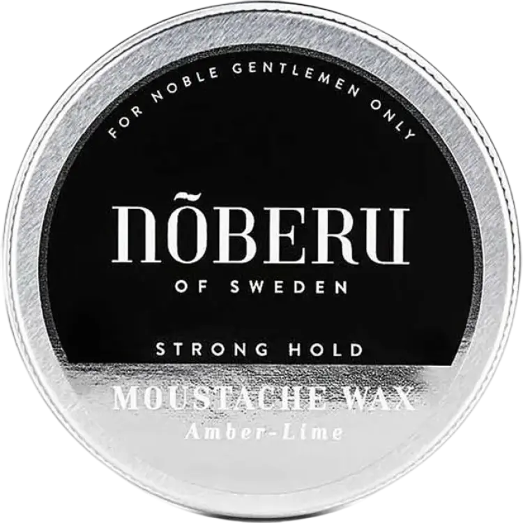 Nõberu of Sweden Mustache Wax Strong Hold Amber Lime 30ml